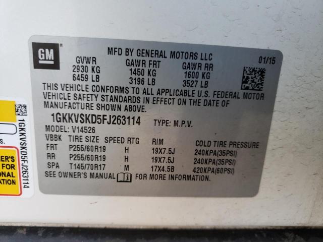 1GKKVSKD5FJ263114 GMC Acadia Slt-2