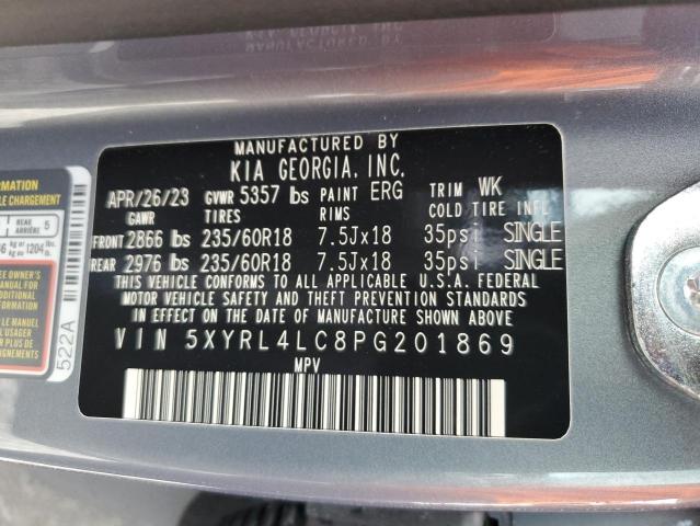 5XYRL4LC8PG201869 KIA SORENTO S
