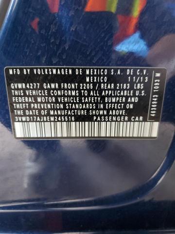 3VWD17AJ8EM245516 Volkswagen JETTA SE