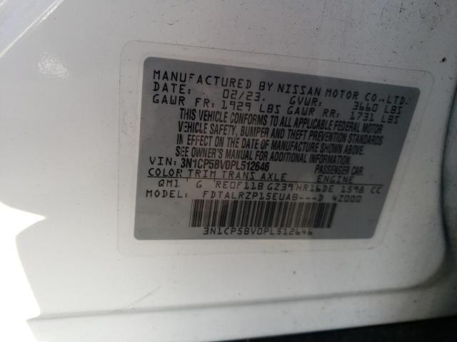 3N1CP5BV0PL512646 Nissan KICKS S