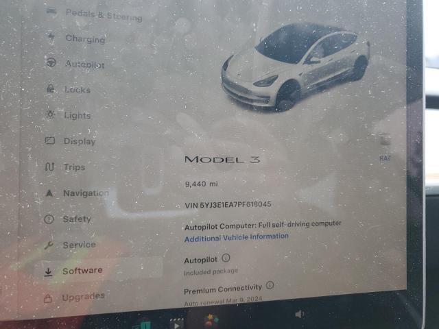 5YJ3E1EA7PF618045 Tesla MODEL 3