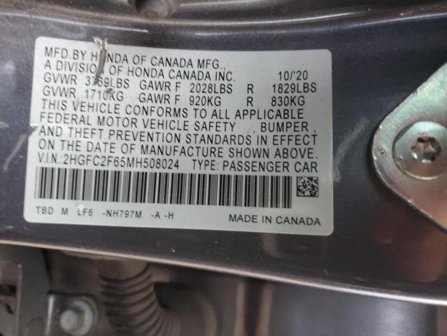2HGFC2F65MH508024 Honda Civic Lx