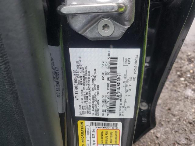 3FA6P0HD7KR148491 Ford FUSION SE