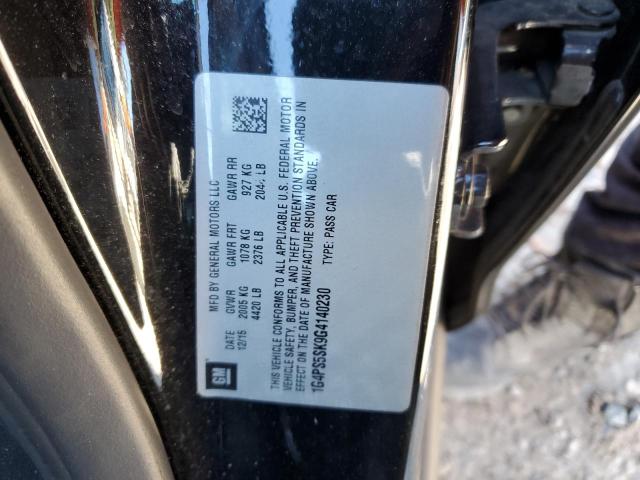 1G4PS5SK9G4140230 Buick Verano