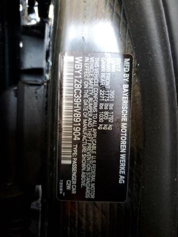 WBY1Z8C39HV891904 BMW I3 REX