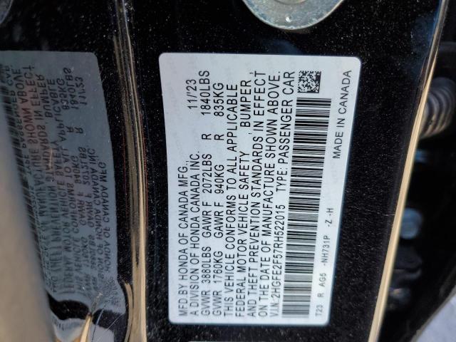 2HGFE2F57RH522015 Honda Civic Sport
