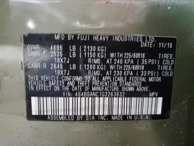 4S4BSANC1G3263632 Subaru Outback 2.5i Limited