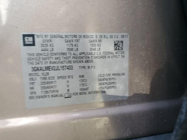 3GKALMEV2JL157433 GMC Terrain Sle
