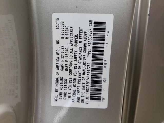 1HGCR2F74FA147283 Honda ACCORD EX