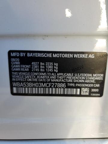 WBA53BH03MCF27886 BMW 530 I