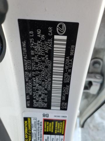 58ADZ1B17PU150827 Lexus Es 350 Base