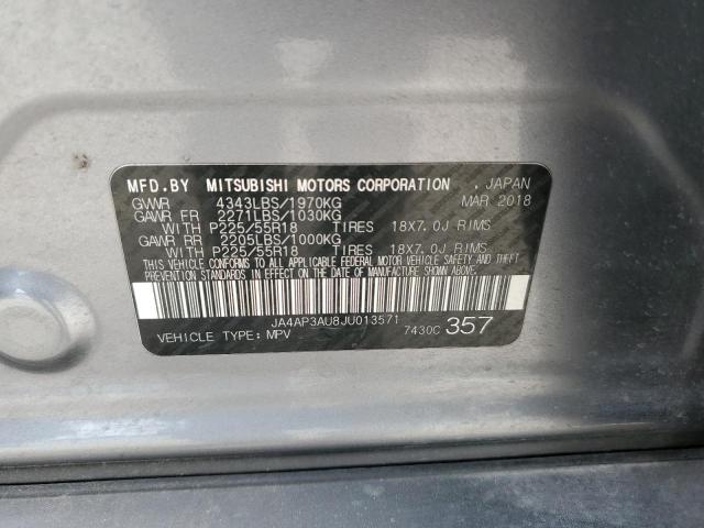 JA4AP3AU8JU013571 Mitsubishi Outlander Sport Es