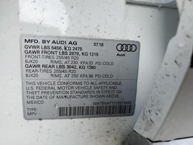 WA1BNAFY7J2215453 Audi Q5 Premium Plus