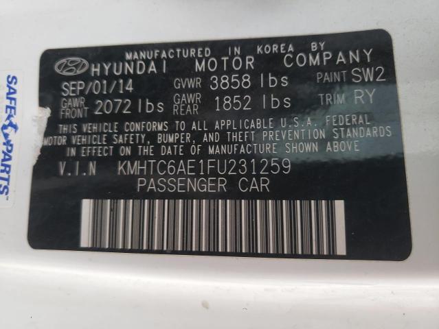 KMHTC6AE1FU231259 Hyundai Veloster Turbo