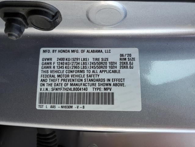 5FNYF7H24LB004140 Honda Passport Sport