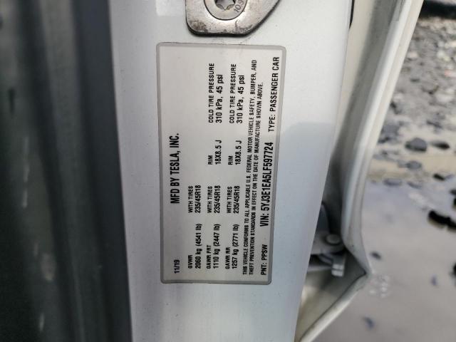 5YJ3E1EA5LF597724 Tesla MODEL 3