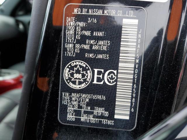 JN8AF5MV0GT659876 Nissan JUKE S