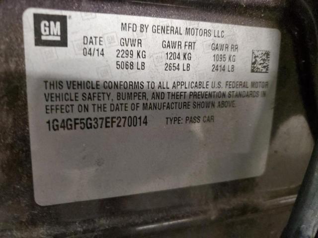 1G4GF5G37EF270014 Buick Lacrosse Touring