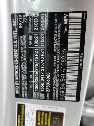 4JGFB4JB4LA108935 Mercedes-Benz GLE 350