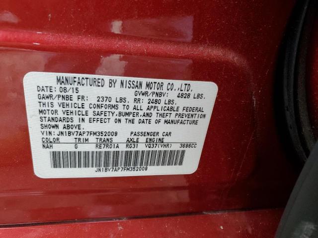 JN1BV7AP7FM352009 Infiniti Q50 BASE