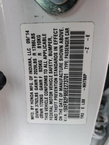 19XFB2F95EE273701 Honda CIVIC EXL