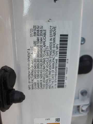 5FNYF8H5XPB010448 Honda Passport Exl