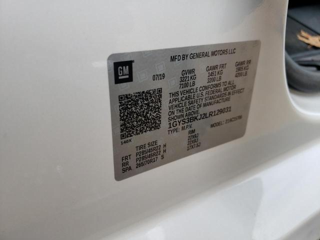 1GYS3BKJ2LR129031 Cadillac Escalade Luxury