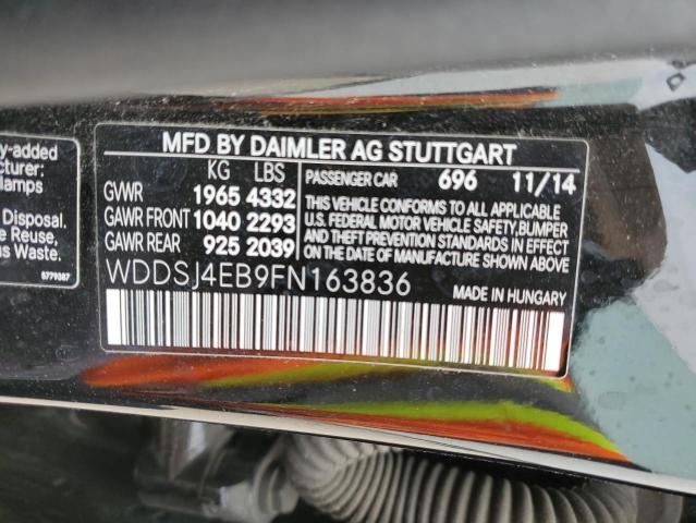 WDDSJ4EB9FN163836 Mercedes-Benz CLA 250