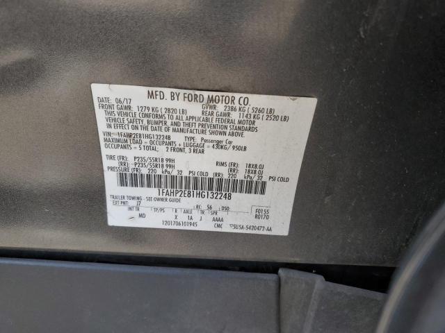 1FAHP2E81HG132248 Ford TAURUS SEL