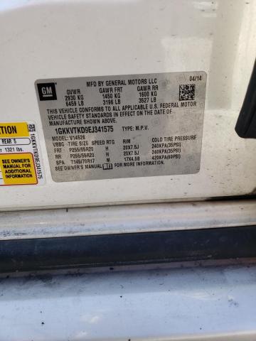 1GKKVTKD9EJ341575 GMC Acadia Denali