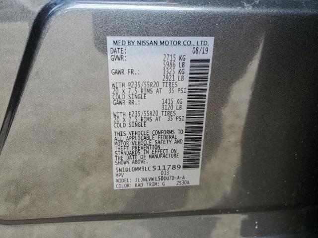 5N1DL0MM9LC511789 Infiniti QX60 LUXE