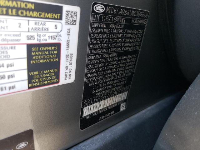 SALRR2RV7JA076908 Land Rover Discovery Hse