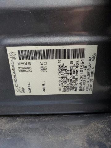 1N4AA6EV2PC501964 Nissan Maxima Sr