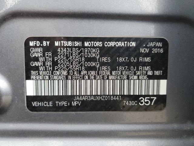JA4AR3AUXHZ018441 Mitsubishi Outlander Sport Es