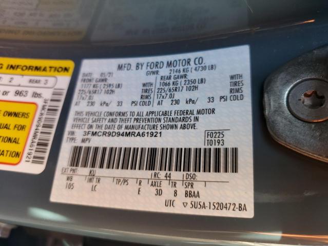 3FMCR9D94MRA61921 Ford Bronco Sport Badlands