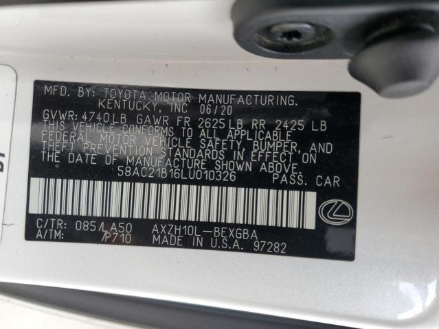 58AC21B16LU010326 Lexus Es 300h Base