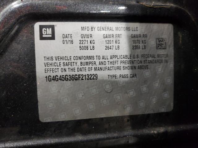 1G4G45G36GF213229 Buick Lacrosse Sport Touring