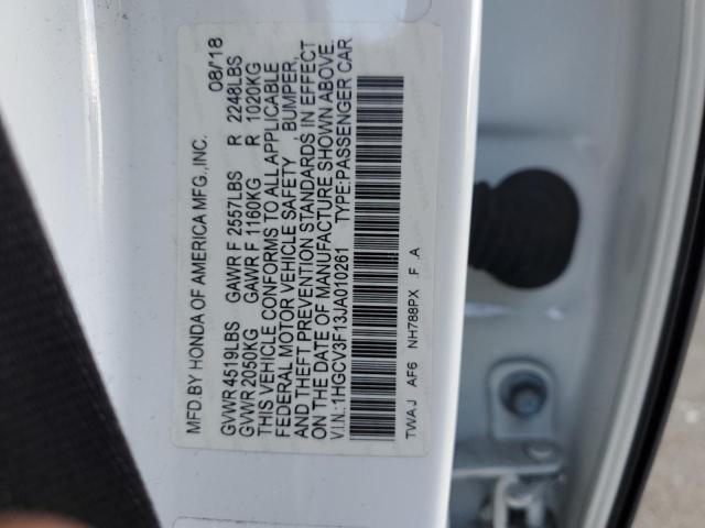 1HGCV3F13JA010261 Honda ACCORD HYBRID