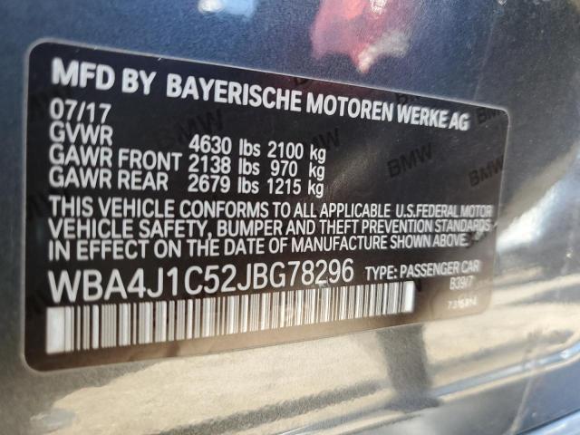 WBA4J1C52JBG78296 BMW 430i Gran Coupe