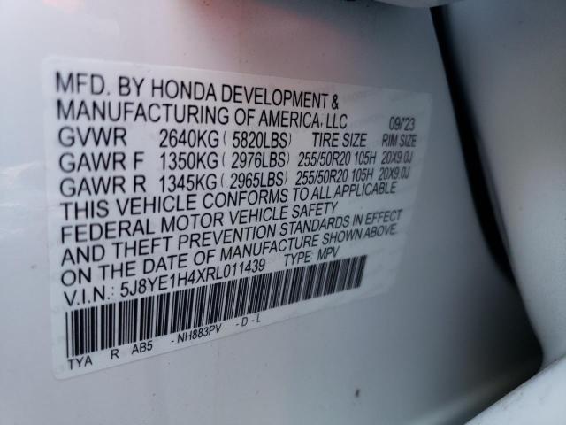 5J8YE1H4XRL011439 Acura Mdx Technology