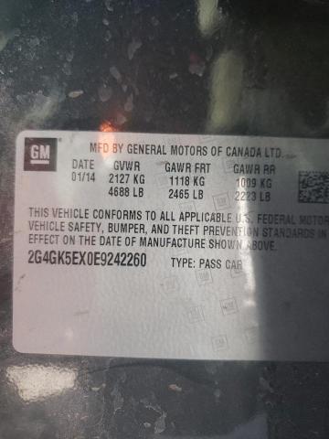 2G4GK5EX0E9242260 Buick Regal