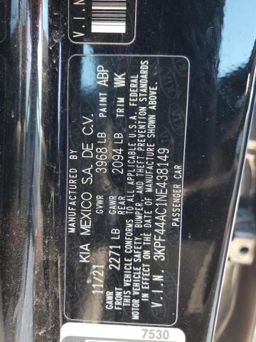 3KPF44AC1NE438149 KIA FORTE GT