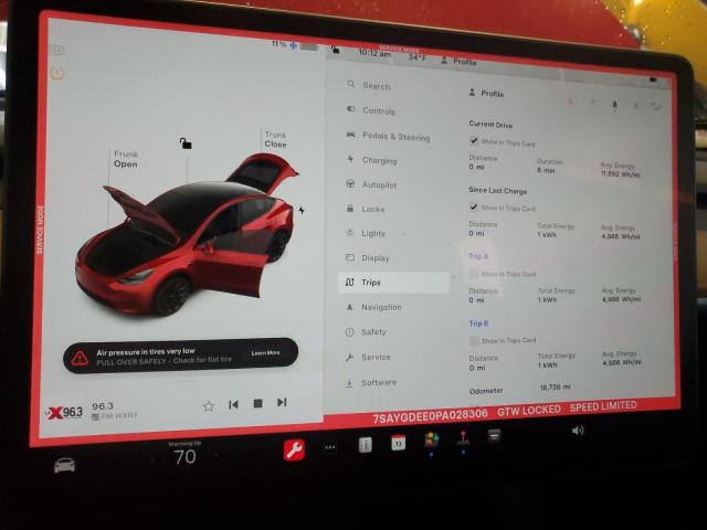 7SAYGDEE0PA028306 Tesla Model Y