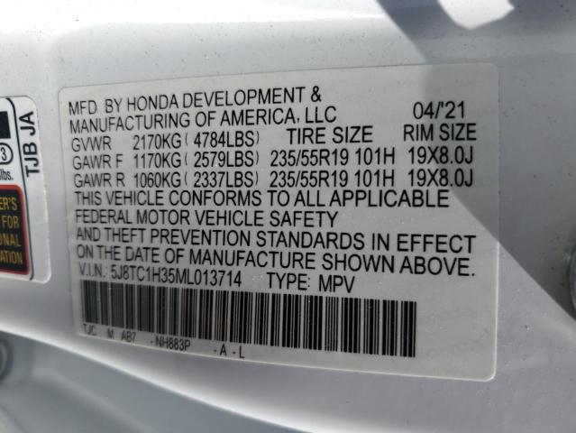 5J8TC1H35ML013714 Acura RDX