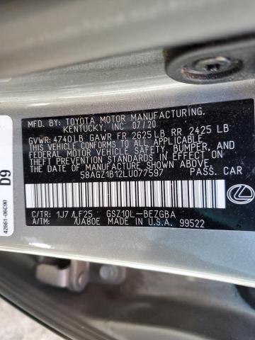 58AGZ1B12LU077597 Lexus Es 350 F-sport