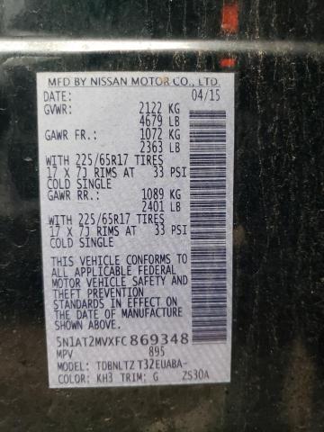 5N1AT2MVXFC869348 Nissan ROGUE S