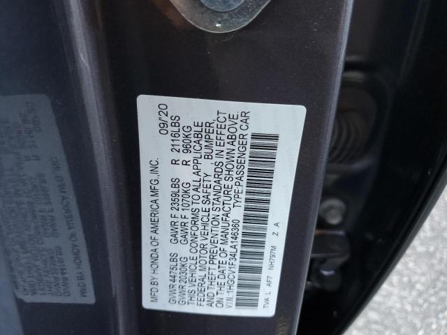 1HGCV1F34LA146360 Honda Accord Sport