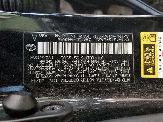JTHKD5BH5F2212305 Lexus CT 200