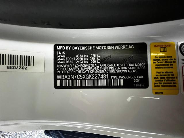 WBA3N7C5XGK227481 BMW 428 I