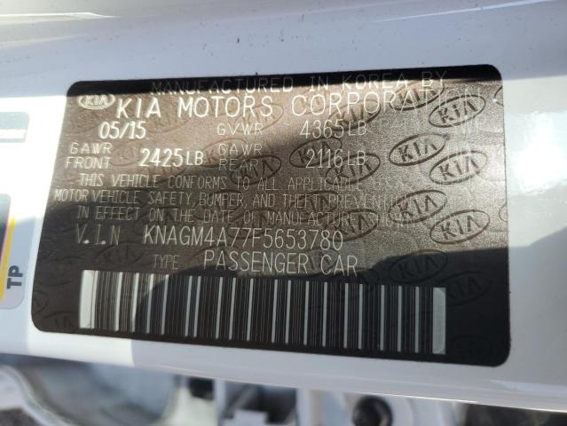 KNAGM4A77F5653780 KIA Optima Lx
